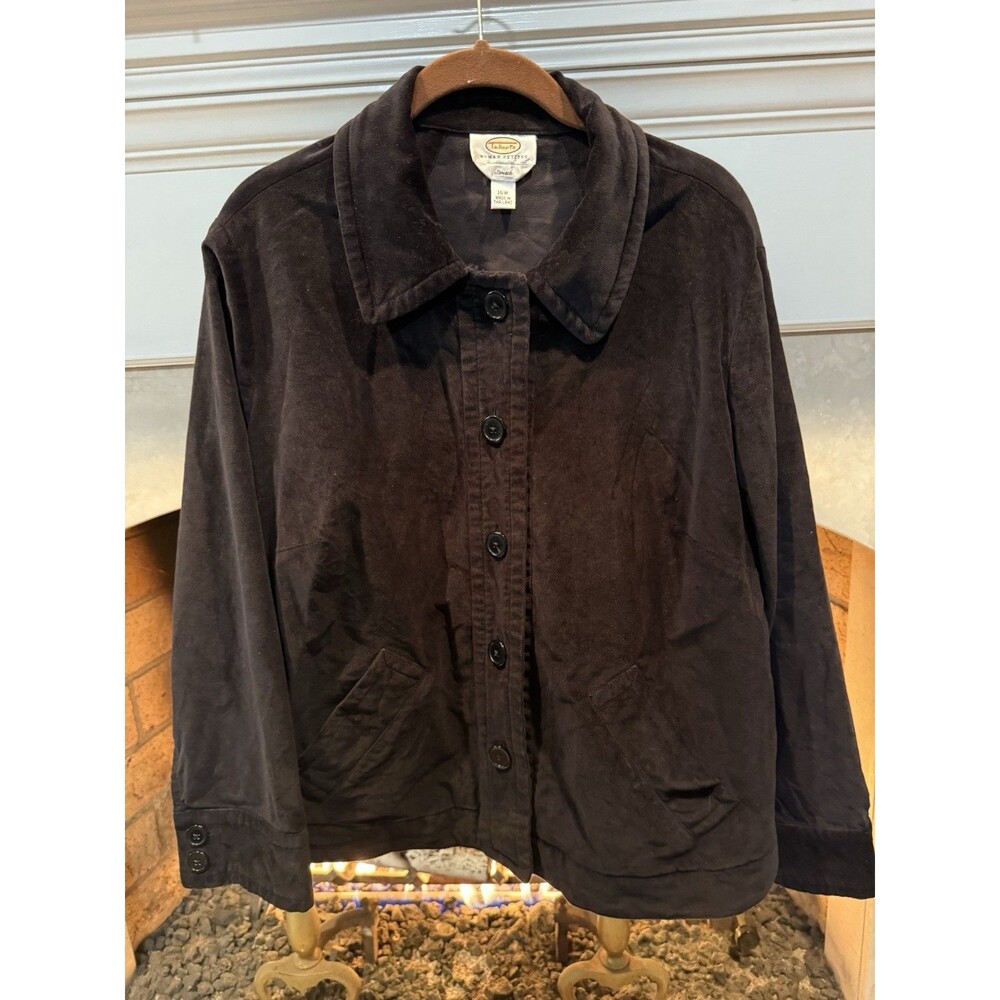 Talbots Velour Jacket Size 16W Petite